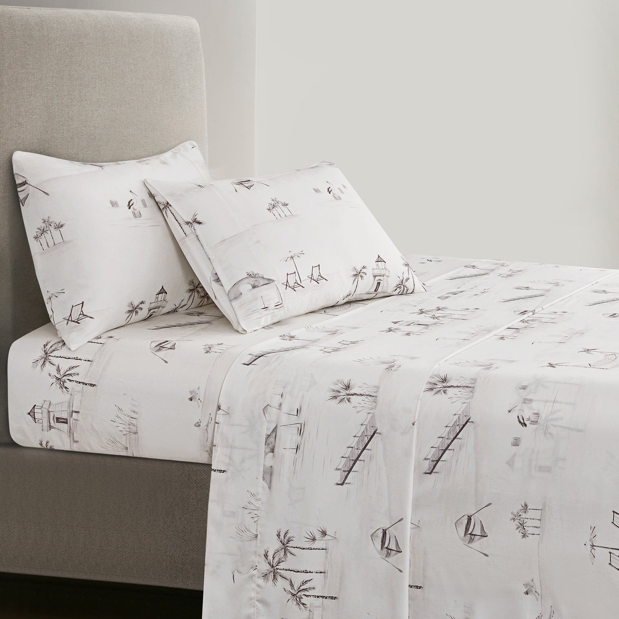Premium Lyocell Sheet Set - Soft, Breathable & Eco-Friendly Bedding - Queen Size, 4-Piece Set - Perfect for Beach Houses, Vacation Rentals & Coastal Bedrooms