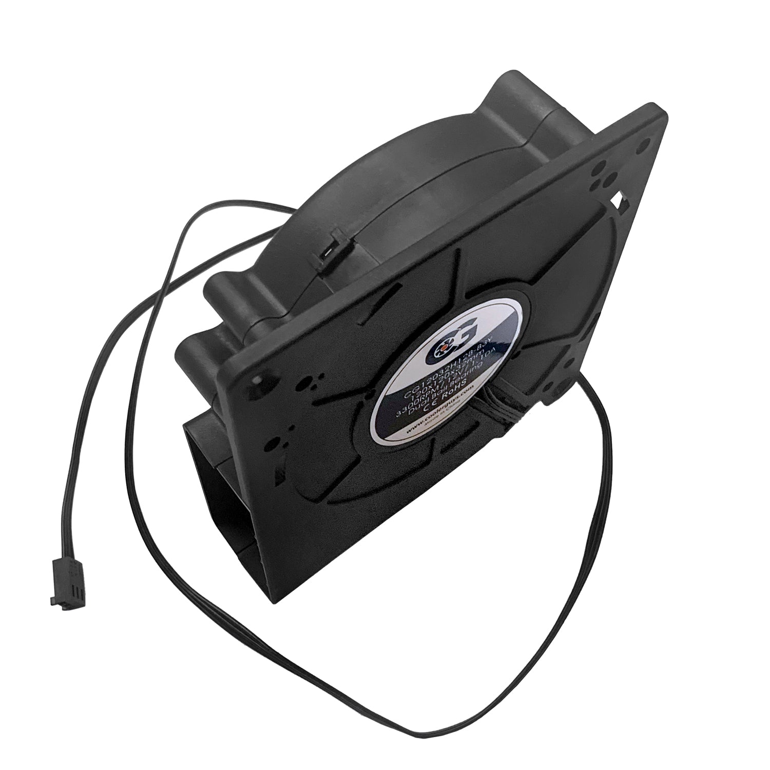 Coolerguys 120x120x32mm 12V DC High Speed Ball Bearing Blower Fan - Quiet Cooling for PC, Electronics & Server Racks - CG12032H12B B3Y