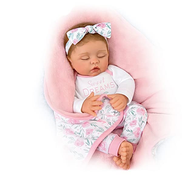 Sweet Dreams Little One Baby Doll with Soothing Heartbeat Sound - Realistic Newborn Doll for Kids & Collectors - Perfect for Nursery Decor, Role Play & Gift Giving