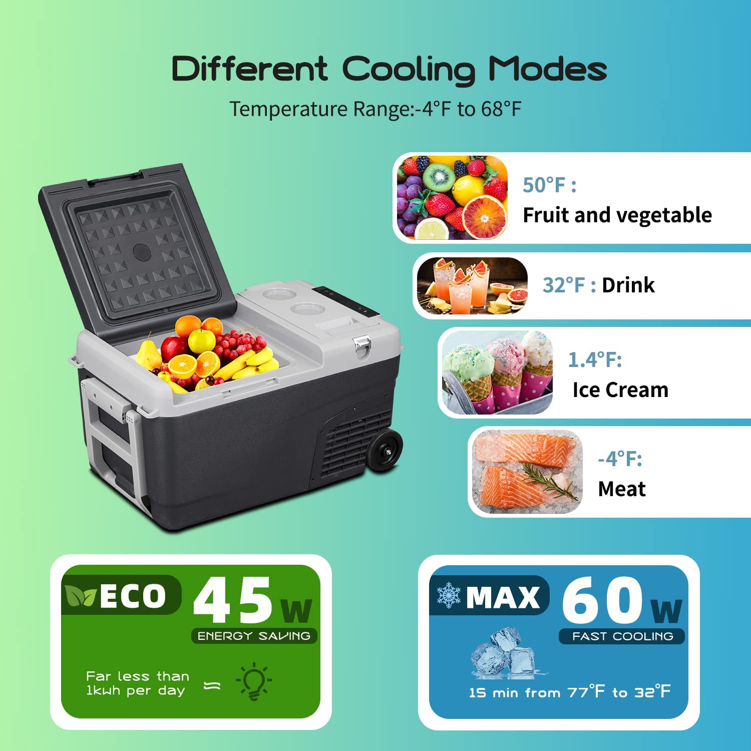 Alpicool MT25 12V/24V Portable Car Refrigerator Freezer - 25L Compact Mini Fridge for Road Trips, Camping & Outdoor Adventures