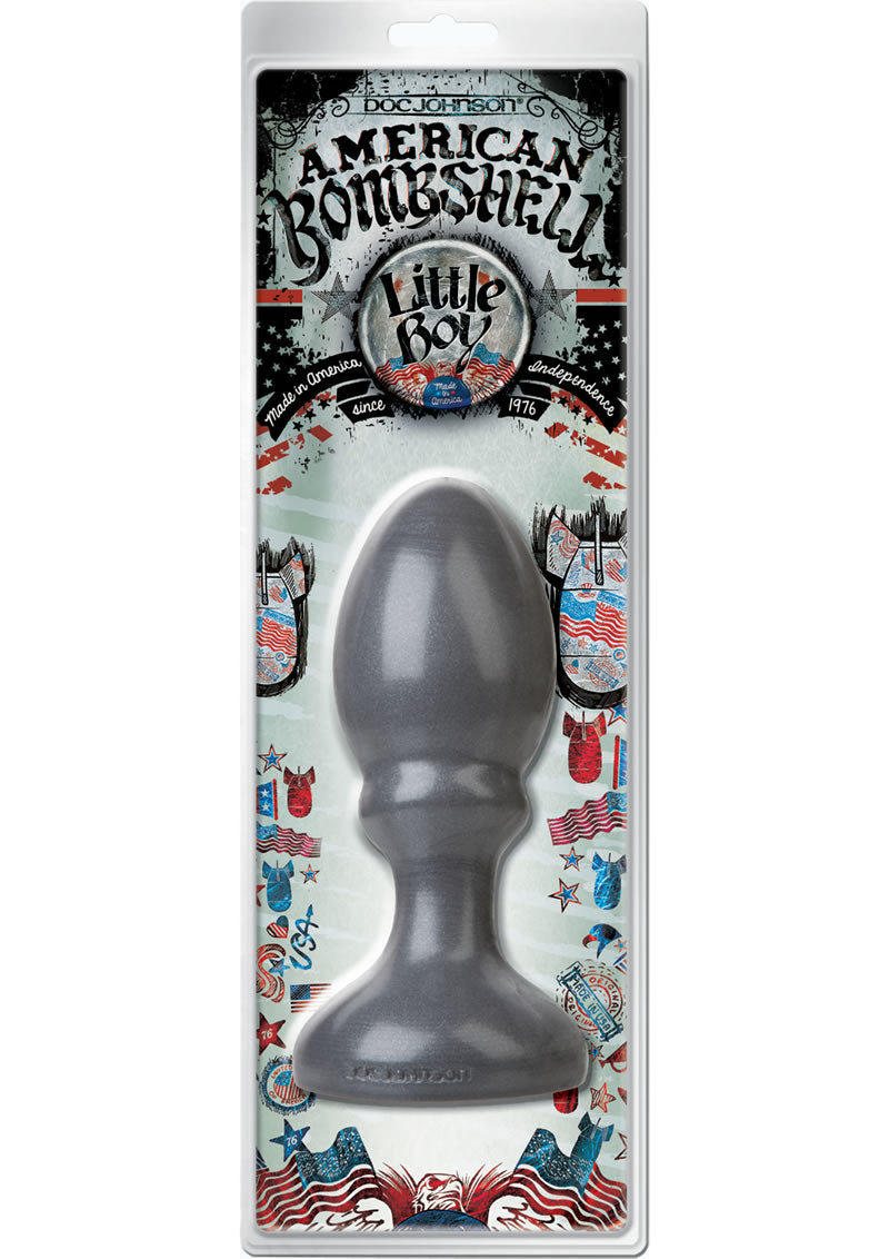 American Bombshell Little Boy Anal Plug - Gun Metal | Premium Adult Toy for Couples & Solo Play - Enhance Intimacy & Pleasure