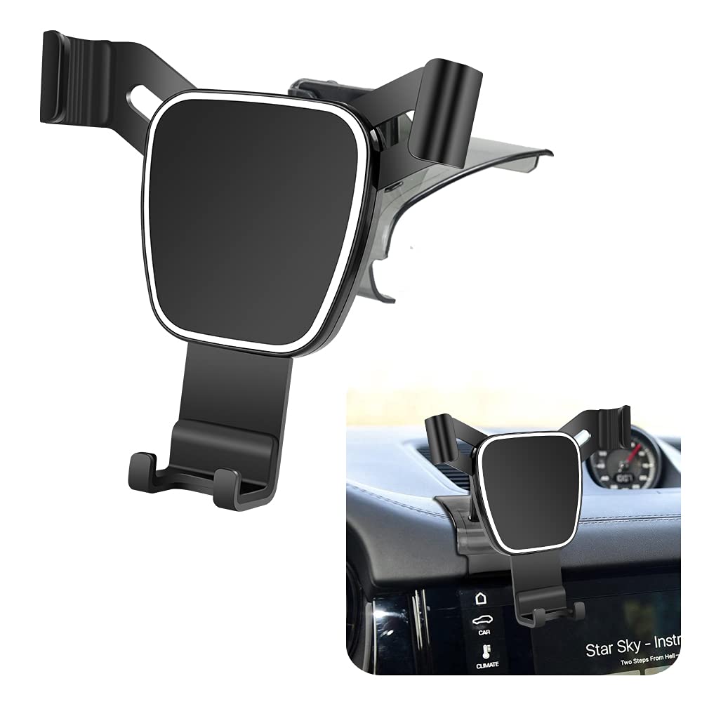 Premium Car Phone Holder Mount for 2015-2025 Porsche Macan & 2019-2023 Cayenne - Universal Dashboard Air Vent Clip - Secure GPS Navigation Bracket for iPhone Android Smartphones - Perfect for Commuting, Road Trips & Hands-Free Driving