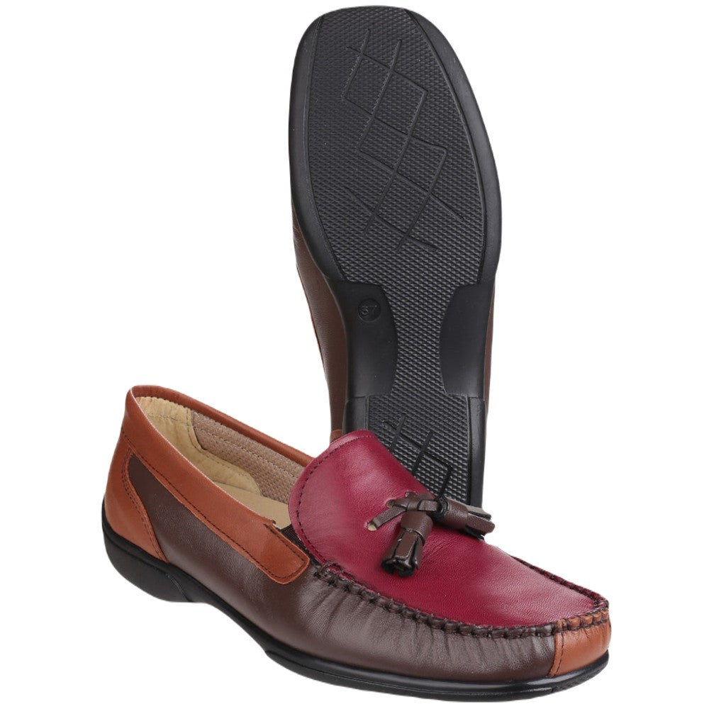 Cotswold Women's Biddlestone Loafers - Comfortable Slip-On Shoes for Work, Travel & Casual Wear | Classic Penny Loafers with Cushioned Insoles