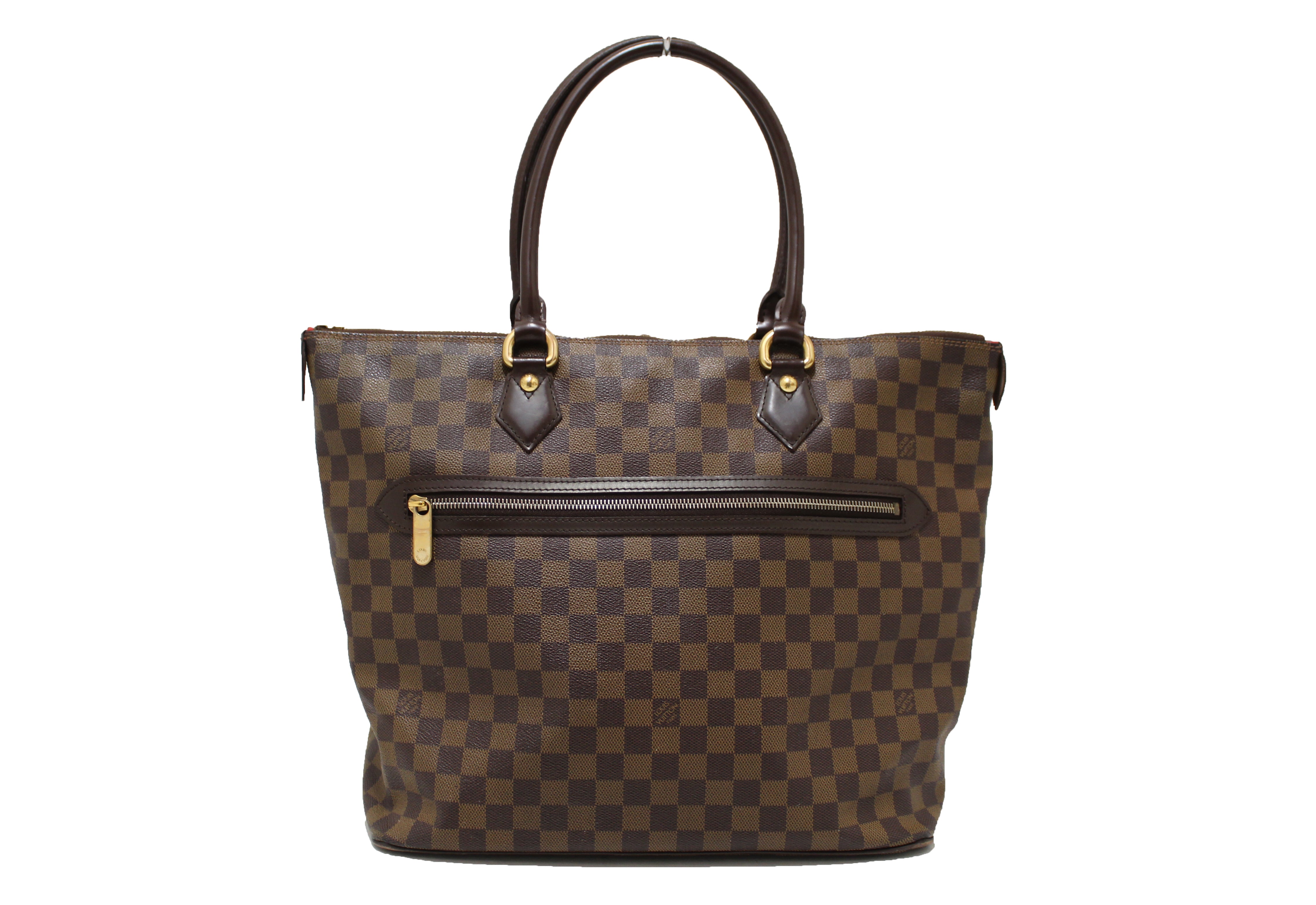 Authentic Louis Vuitton Damier Ebene Saleya GM Shoulder Bag - Luxury Designer Handbag for Women, Perfect for Work, Travel & Everyday Use