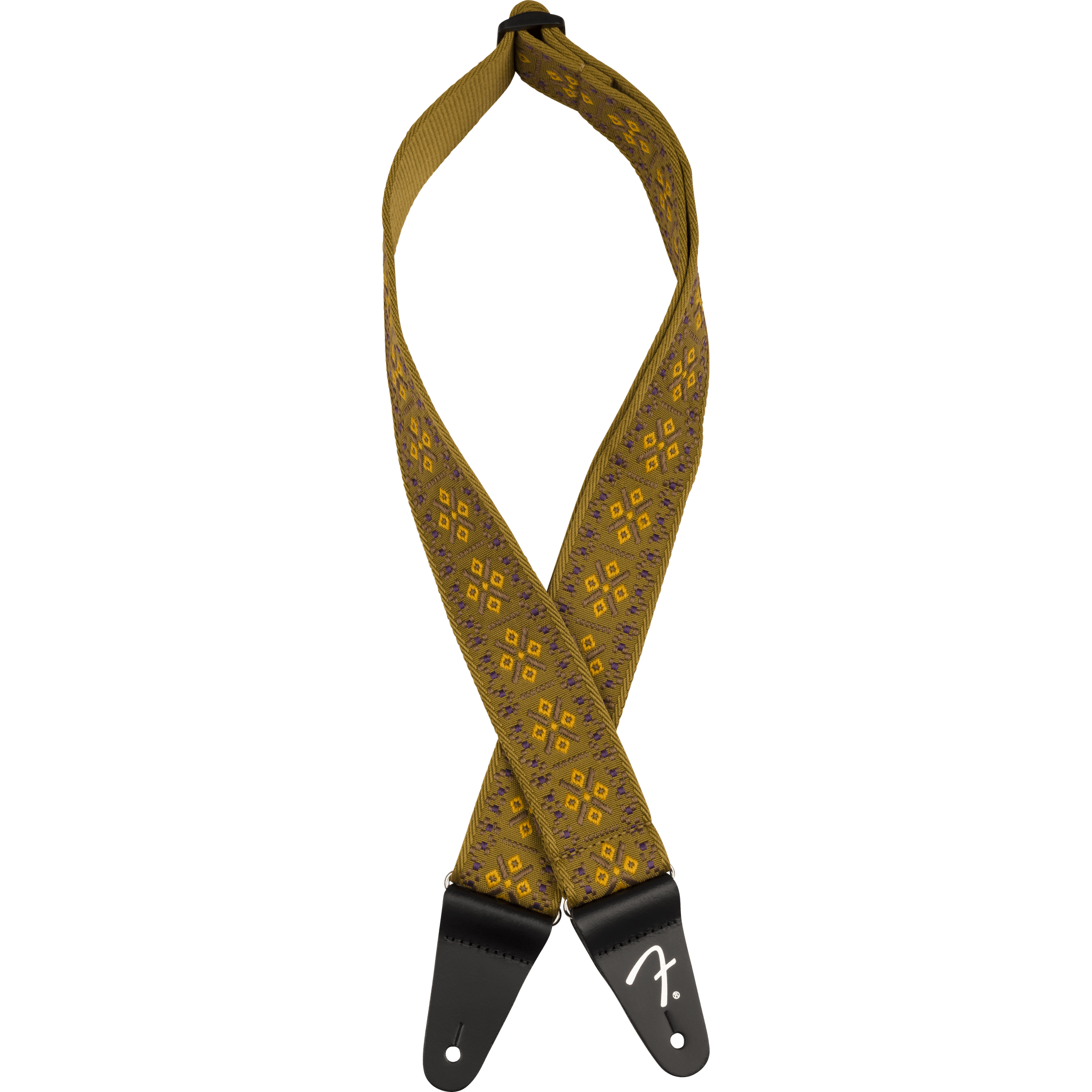 Fender Pasadena Woven Guitar Strap - Premium Lattice Tan Design for Electric & Acoustic Guitars - Comfortable & Durable for Live Performances & Studio Sessions