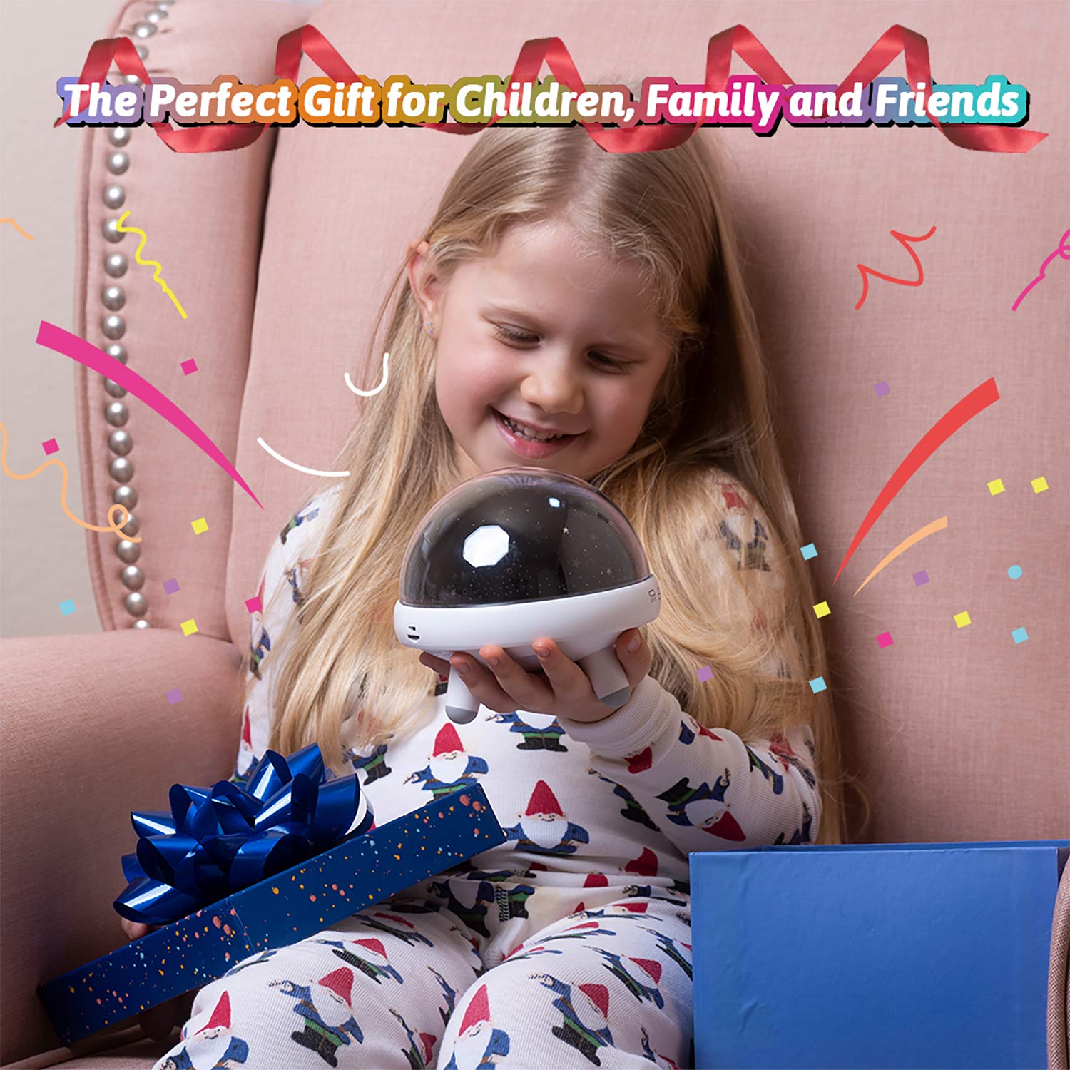 YACHANCE Kids Night Light with Sound Machine - Star Projector & White Noise Soother for Baby Nursery, 9 Natural Sounds & 20 Lullabies, Remote Timer - Perfect for Bedtime, Relaxation & Sleep Training