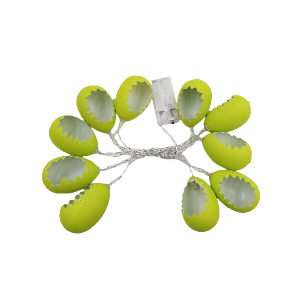 PRETYZOOM 10 LED Easter Egg String Lights - Battery Operated Fairy Lights, 1.6m Bulb Garland for Easter Tree, Home, Outdoor, Banister, Staircase, Party, Wedding, and Holiday Decorations