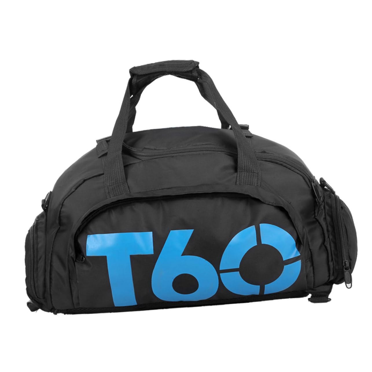 KITANDOVE Travel Duffel Bag - Waterproof Black Polyester Shoulder Bag for Gym, Workout, Sports & Short Trips - Perfect for Men & Women | Durable & Lightweight Carry-On Bag
