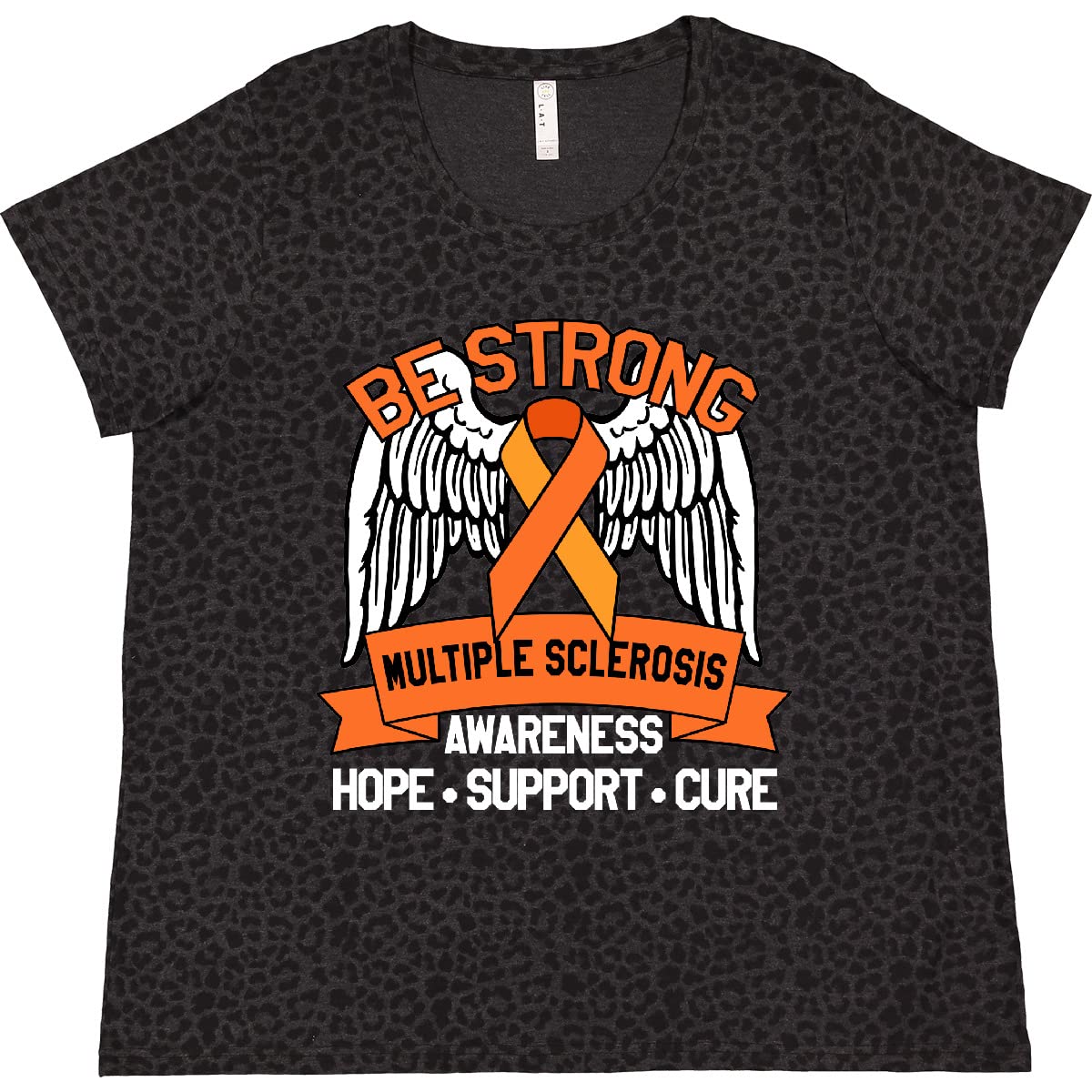 Be Strong Multiple Sclerosis Awareness Hope Women's Plus Size T-Shirt | Soft Cotton MS Awareness Apparel | Fundraising, Support Groups & Everyday Wear
