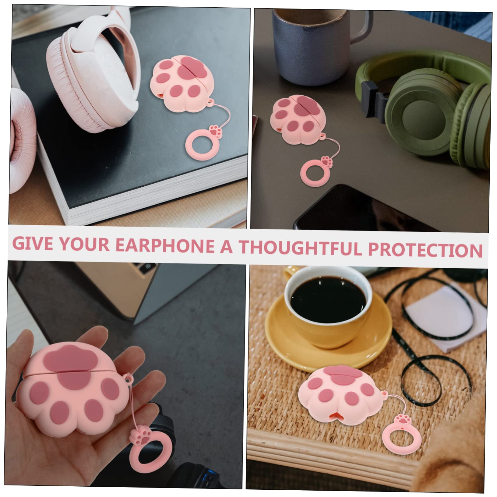 Veemoon Pro3 Earphone Case - Durable Silicone Cover with Box Pattern Design, Easy Installation & Comfortable Touch - Perfect for Travel, Gym, and Daily Protection