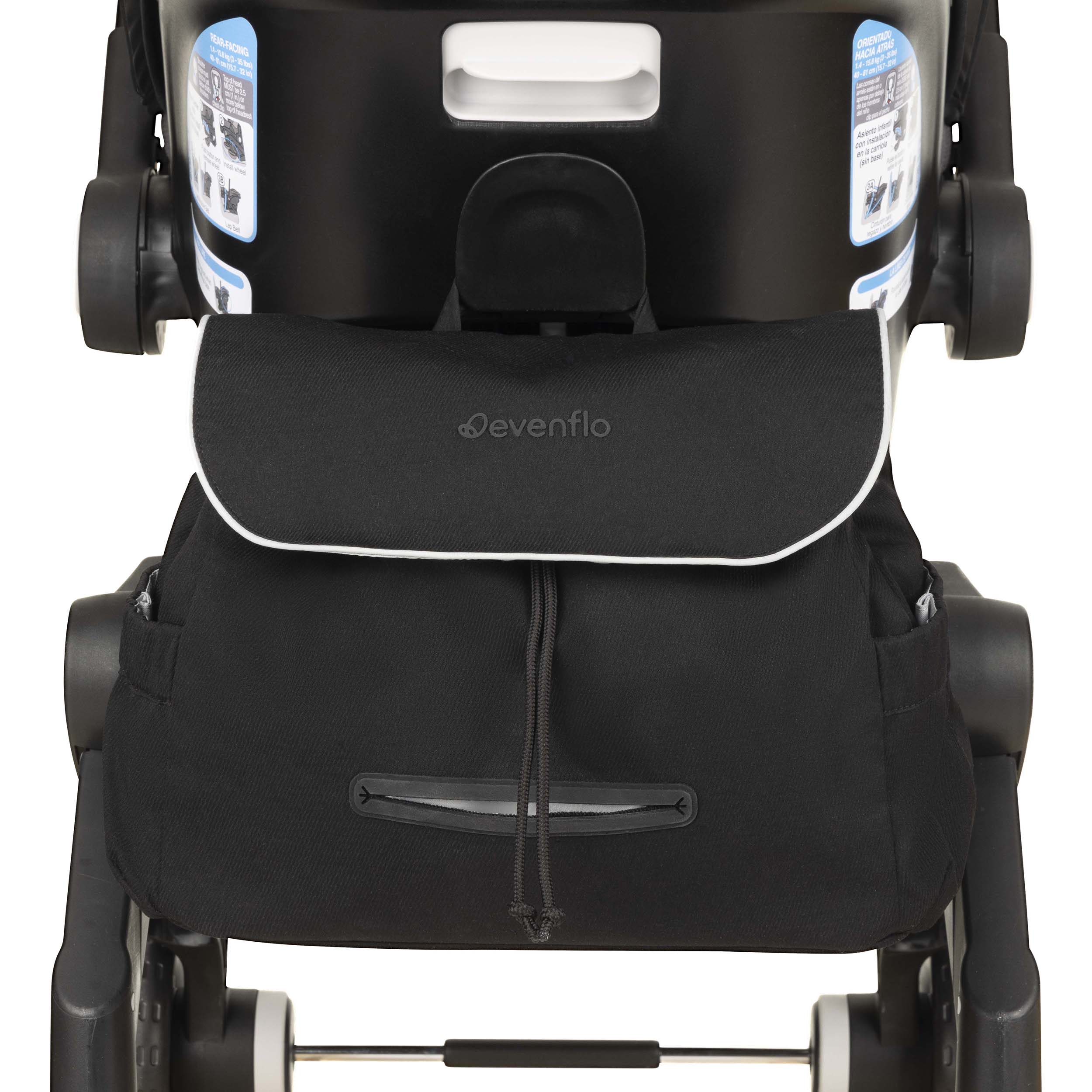 Evenflo Shyft DualRide Baby Carrier & Essentials Bag - Hands-Free Infant Carrier for Parents, Perfect for Hiking, Shopping & Travel
