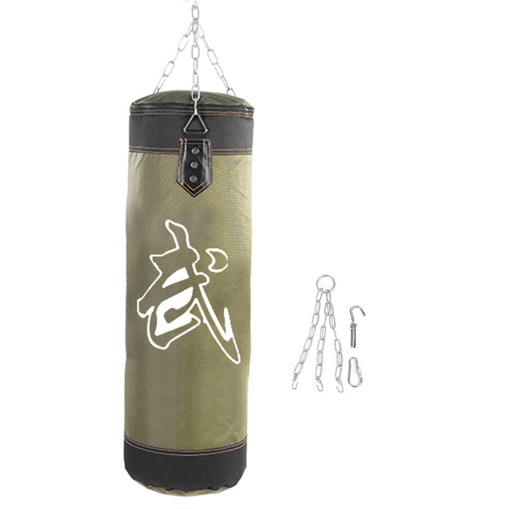 Alomejor Heavy Duty Boxing Punching Bag with Chains - Professional Training Sandbag for Boxing, MMA, Fitness & Home Gym Workouts