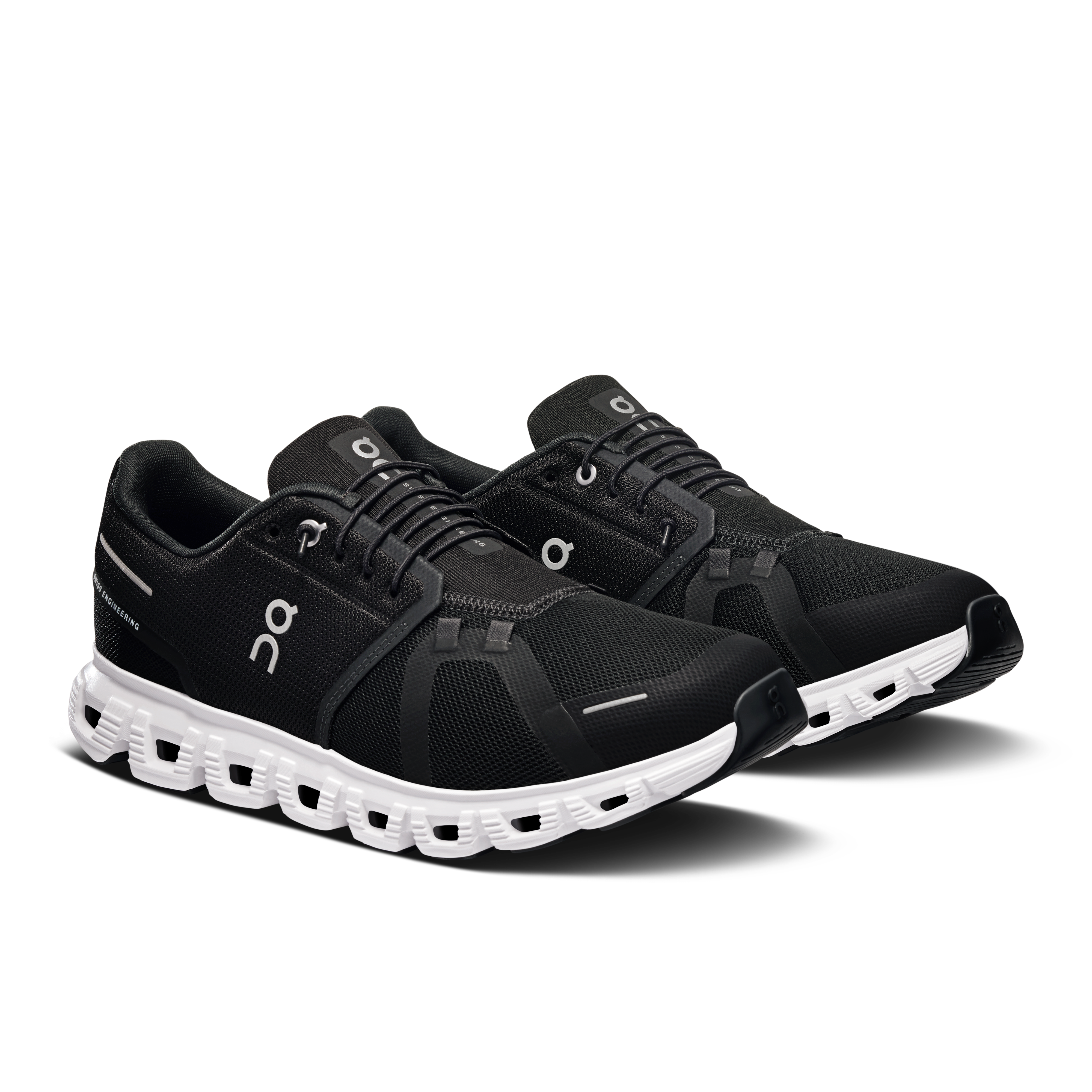 On Running Men's Cloud 6 Running Shoes - Lightweight & Breathable Black/White Sneakers for Jogging, Gym Workouts & Daily Wear