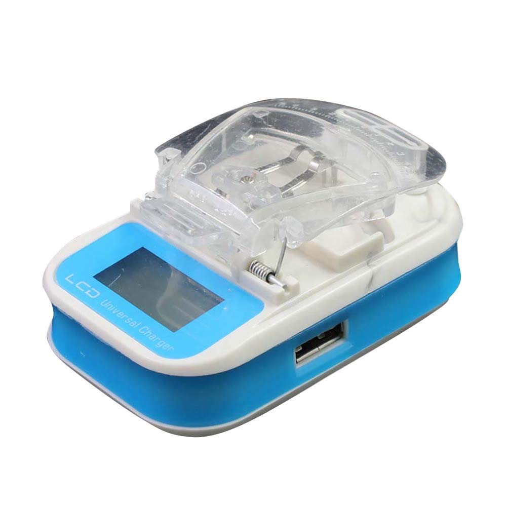 LINASHI Universal Battery Charger with LCD Screen - Multi-Port USB Travel Charger for Smartphones - Perfect for Home, Office & International Travel