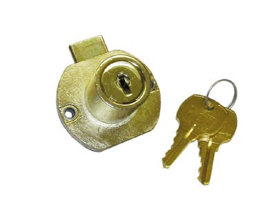 CompX National Disc Tumbler Lock - Brass Keyed Different (4 Pack) - High Security Cabinet & Mailbox Locks for Home and Office Use