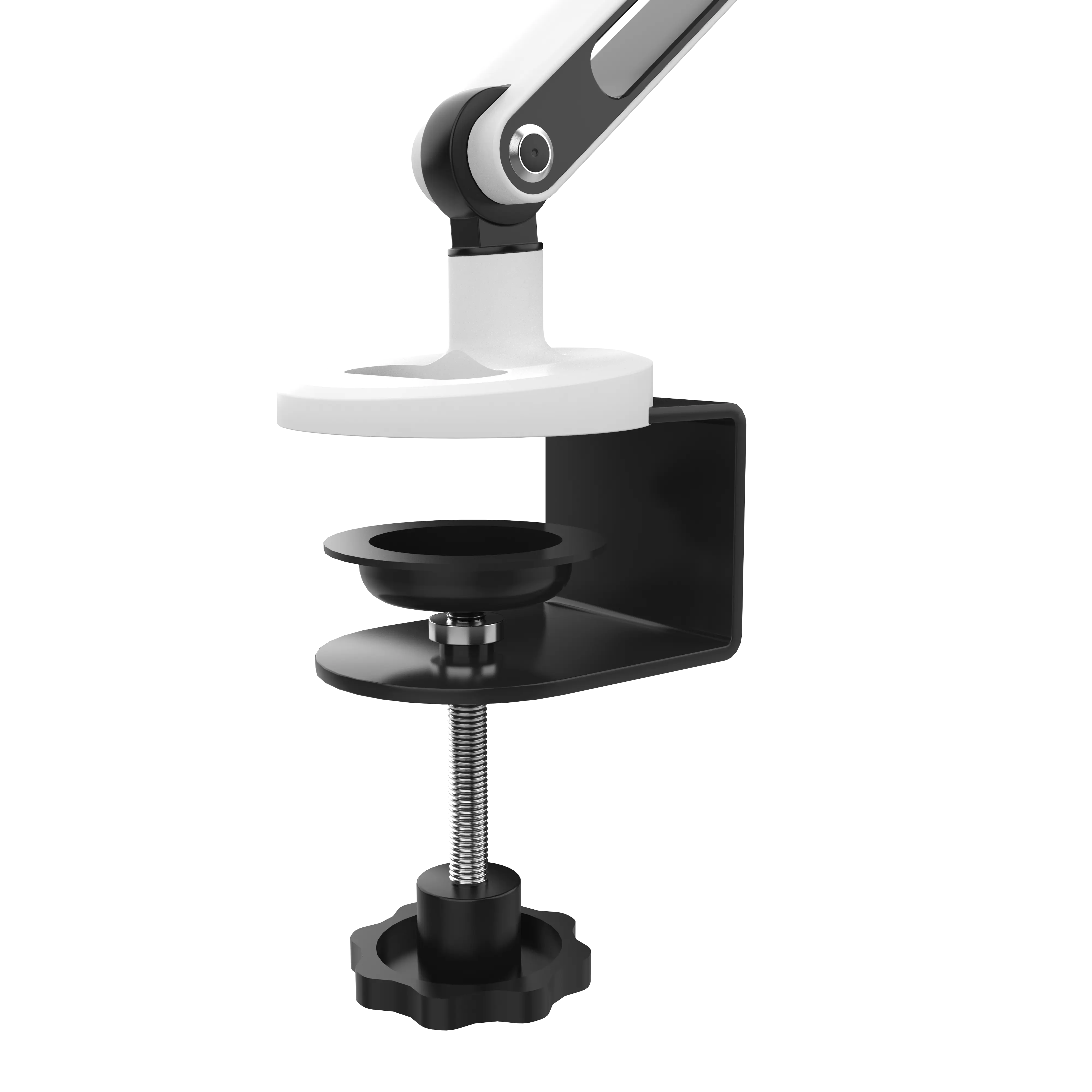 Adjustable Articulating Desk Mount Arm with VESA Plate 75x75/100x100 - Ergonomic Monitor Stand for Home Office & Gaming Setup