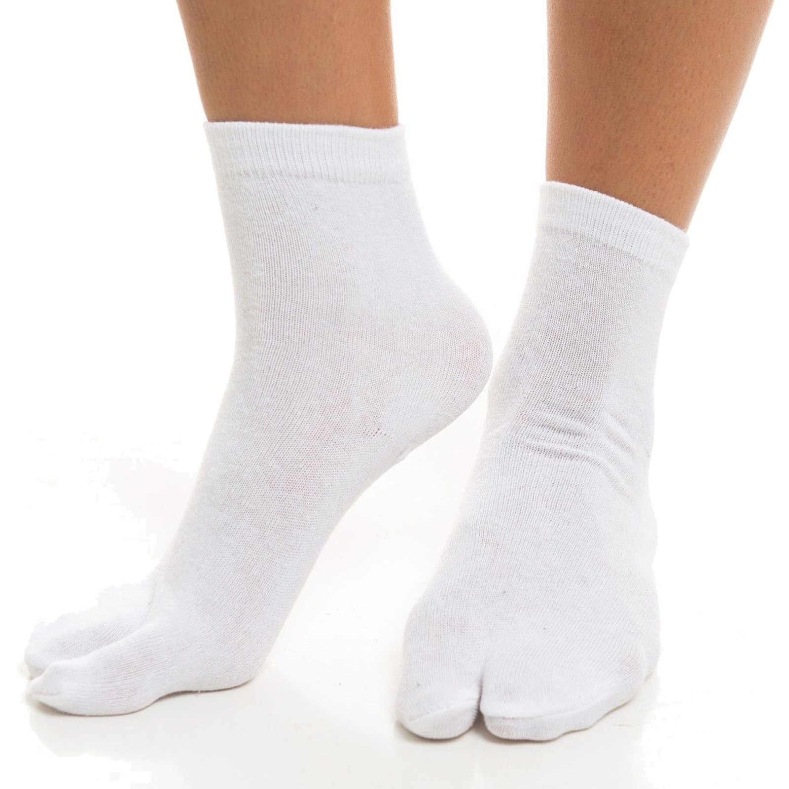 3 Pairs Japanese Tabi Socks - Split Toe Ninja Slippers for Kimono & Martial Arts - Comfortable Traditional Footwear for Indoor Wear, Cosplay, and Meditation