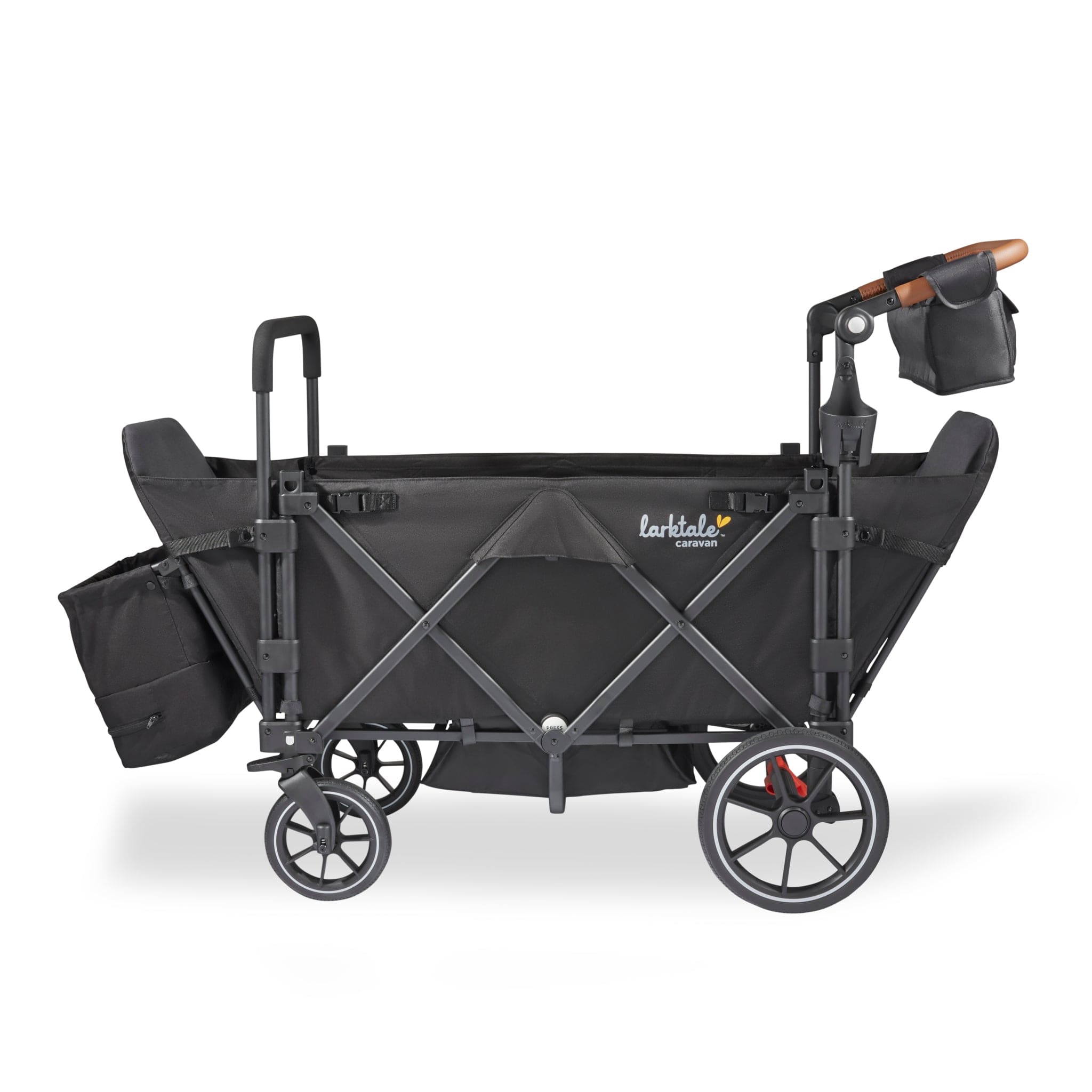 Larktale 2024 Caravan Quad Stroller Wagon - 4-in-1 All-Terrain Baby Stroller & Wagon for Outdoor Adventures, Beach, Park, and Shopping