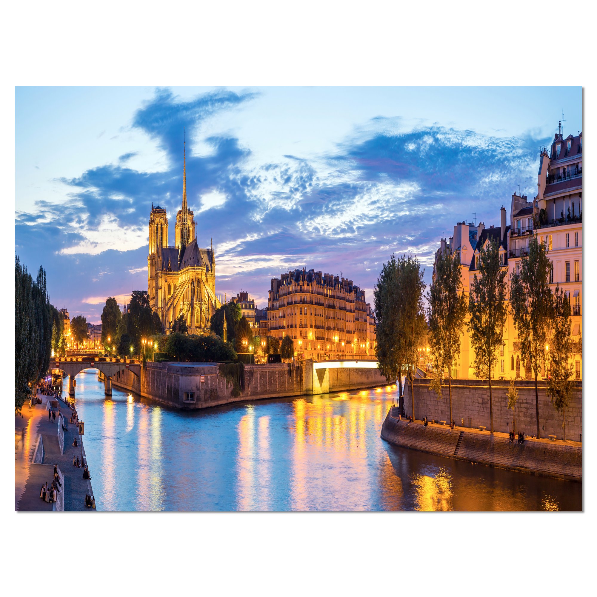 Notre Dame Cathedral Landscape Photography Canvas Art - Stunning Wall Decor for Living Room, Bedroom & Office - Perfect Gift for Home & Interior Design