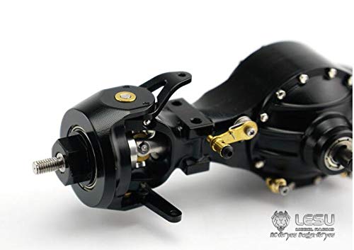 LESU Metal Front Axle Differential Lock for 1/14 Scale RC Tractor Truck Q9006 TMY Model - Heavy Duty Crawler Upgrade Part for Off-Road RC Vehicle Racing & Crawling
