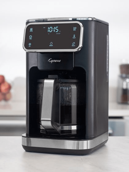 Capresso 12 Cup Programmable Touchscreen Coffee Maker with Glass Carafe - Perfect for Home, Office & Entertaining