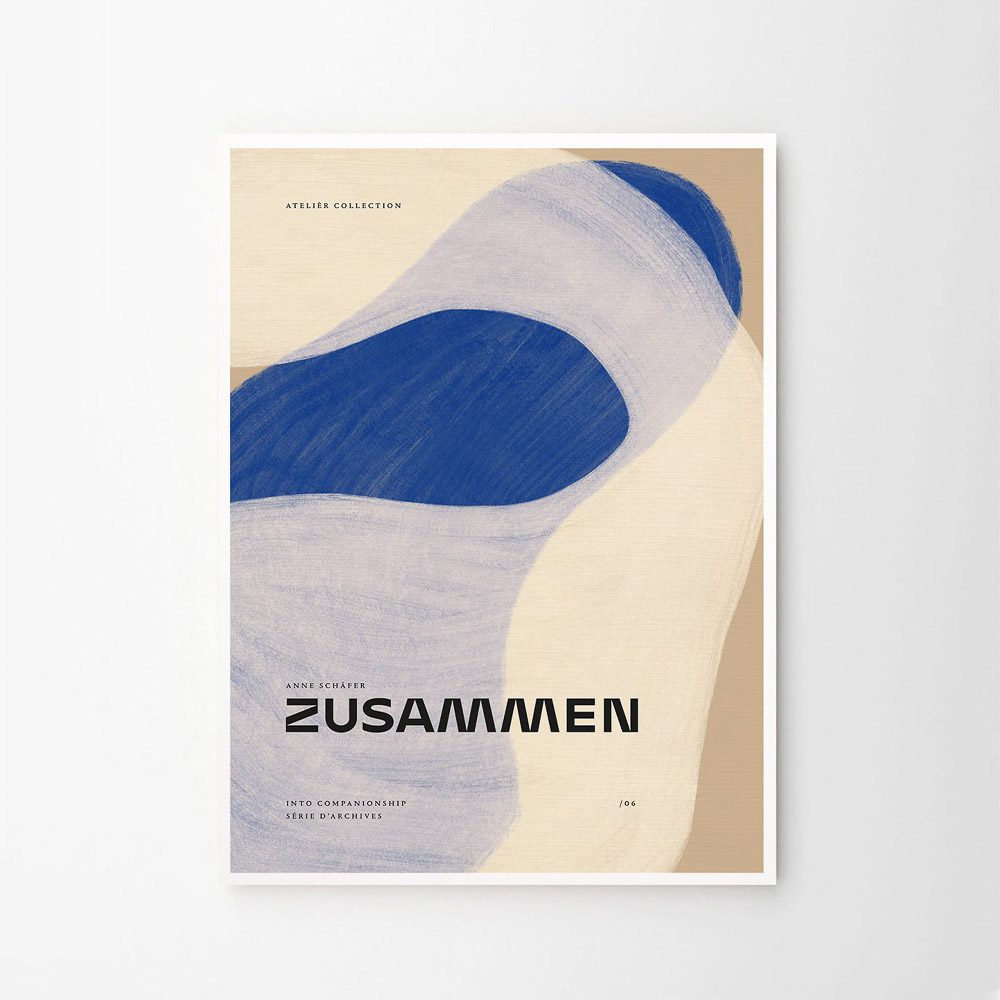 The Poster Club Aesthetic Art Print - 50x70cm Modern Wall Decor for Living Room, Bedroom & Office | Scandinavian Style Poster
