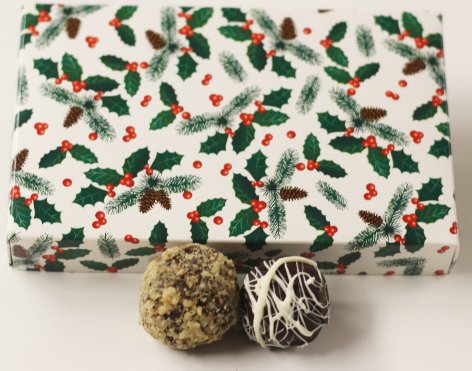 Scott's Premium Walnut Dark Chocolate Truffles - 1 lb Gift Box | Gourmet Holiday Treats for Christmas, Birthdays & Corporate Gifting
