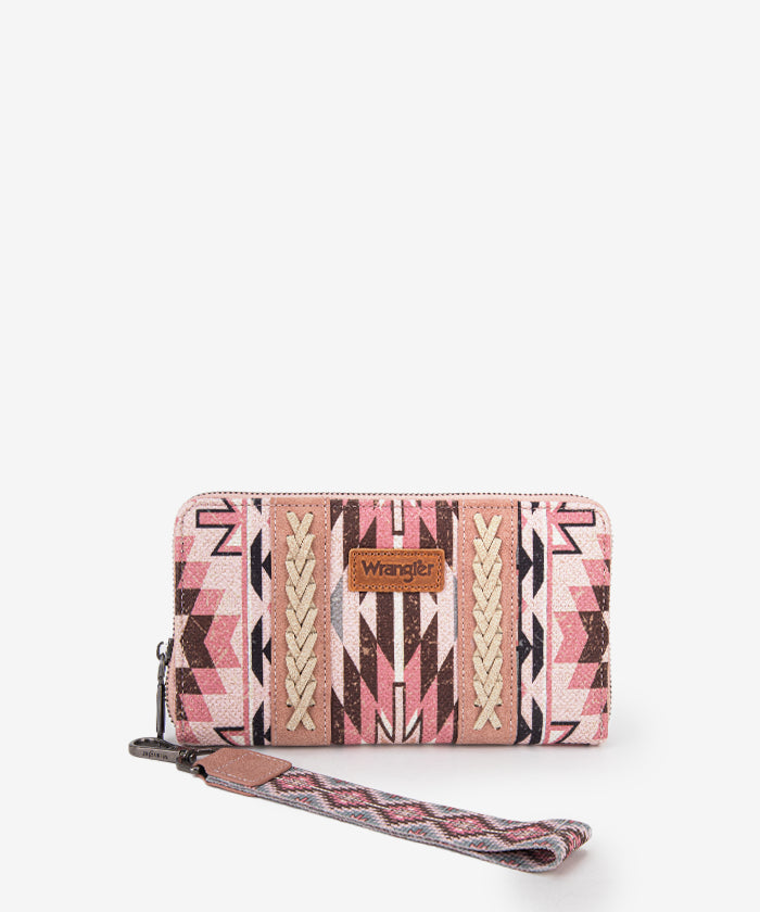 Wrangler Aztec Print Whipstitch Canvas Tote Bag Set - Stylish & Durable Handbag for Women, Perfect for Shopping, Beach & Everyday Use