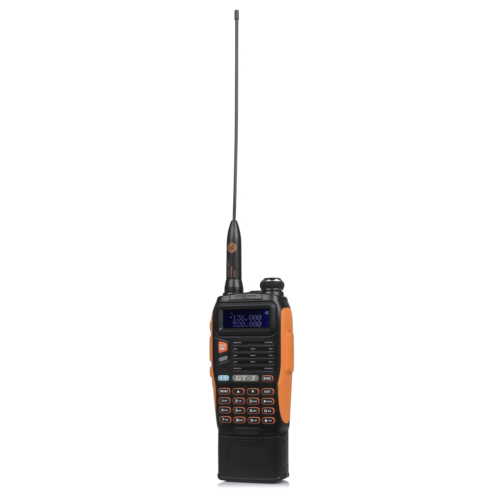 Baofeng GT-3 Mark II Dual Band Two-Way Radio - 5W High Power, 3800mAh Long Battery Life, Upgraded Antenna & Built-in Flashlight - Ideal for Outdoor Adventures, Emergency Communication, and Security Work