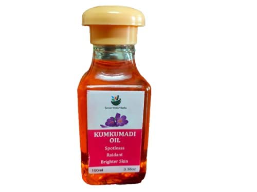 Kumkumadi Face Oil by Seven Hills Herbals - 100ml | Ayurvedic Glow Serum for Radiant Skin | Perfect for Nighttime Skincare & Anti-Aging Routine
