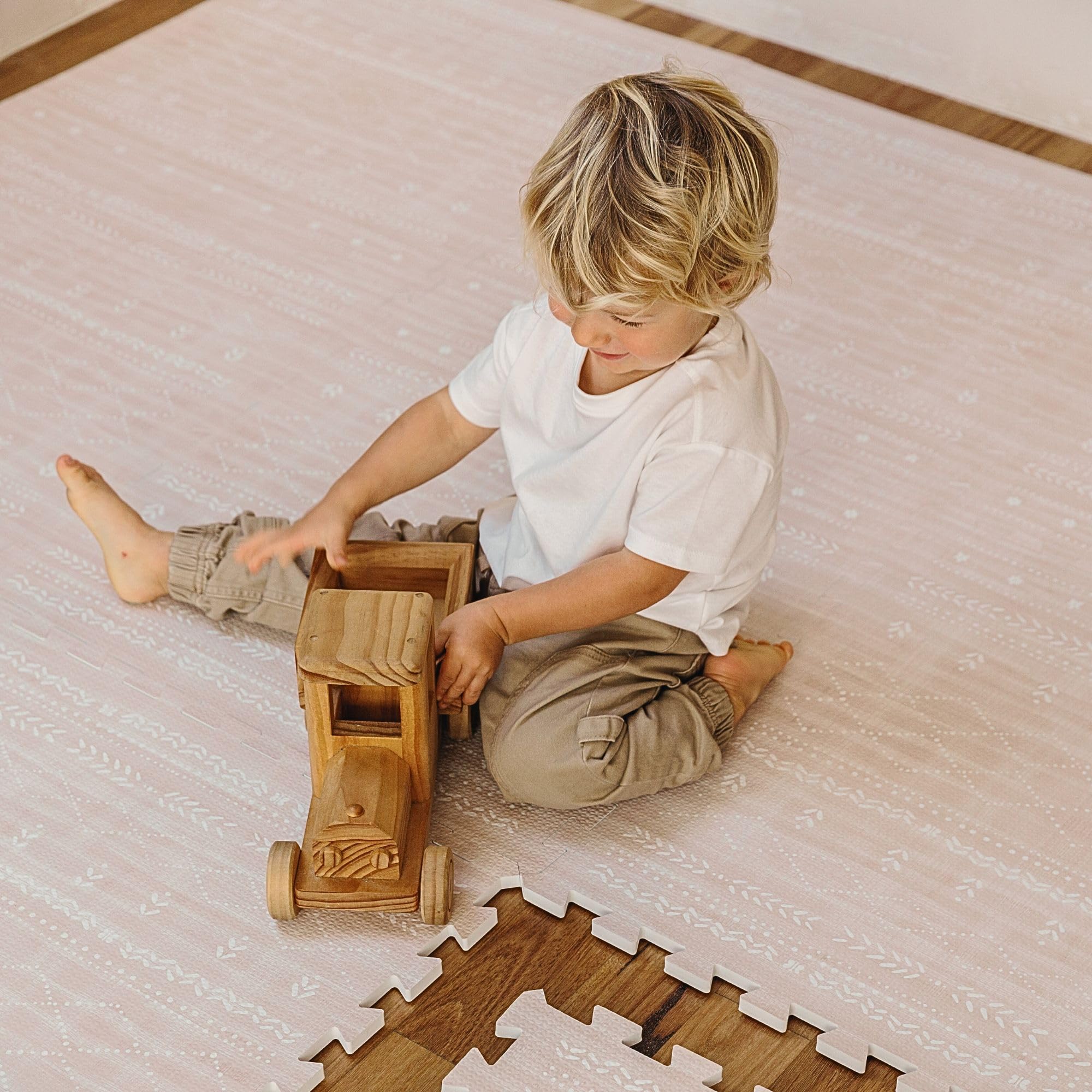 Lillefolk Extra Large 6x8 ft (12 Tiles) Non-Toxic Baby Foam Play Mat - Interlocking Tiles for Infants & Toddlers - Safe Tummy Time Activity Mat in Dusk Color | Perfect for Nursery Floor, Playroom, and Daycare Use