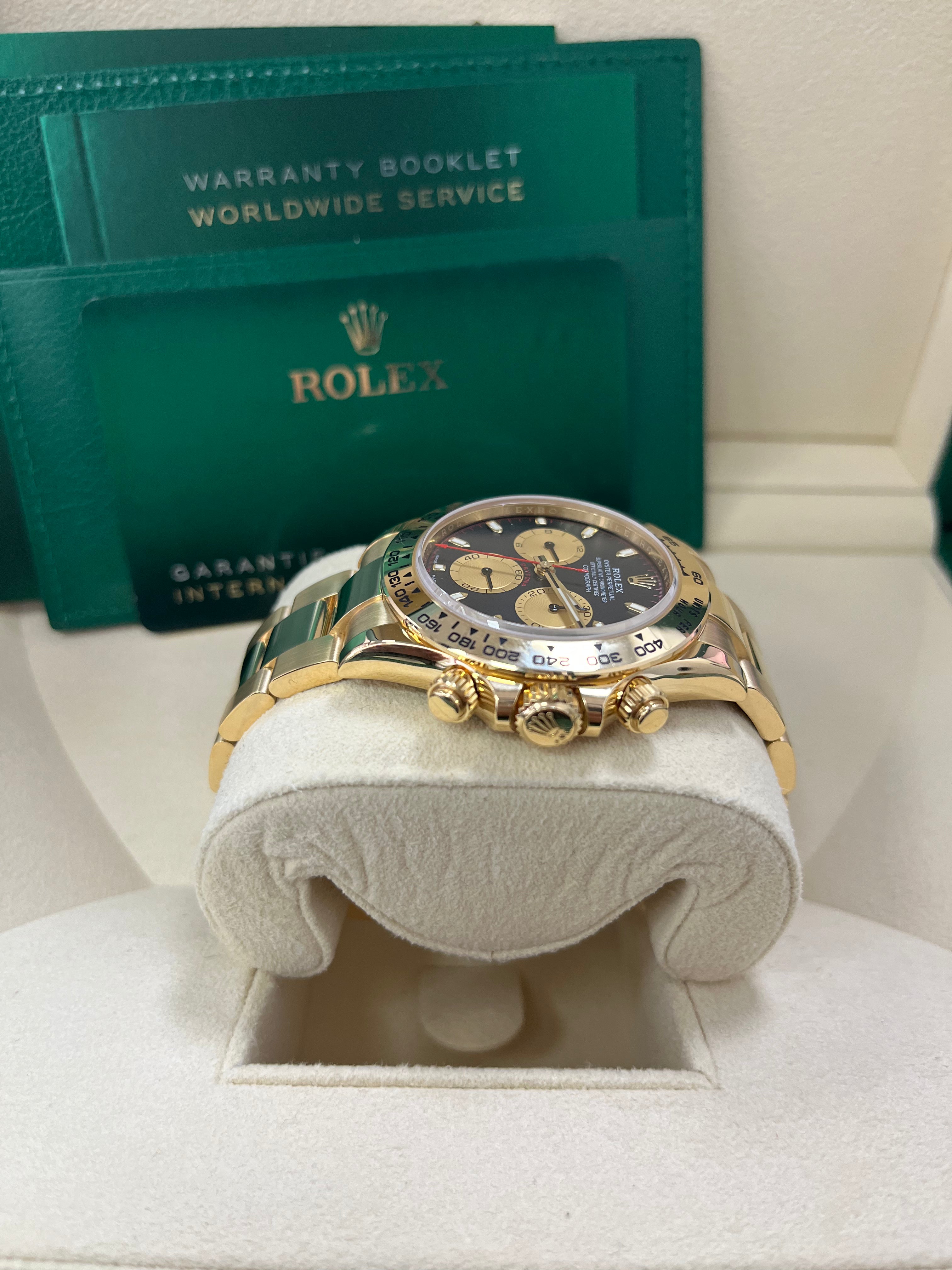 Rolex Daytona Paul Newman 116508 - 18K Yellow Gold Men's Watch with Black Dial & Yellow Subdials | Luxury Chronograph for Collectors, Special Occasions & Investment