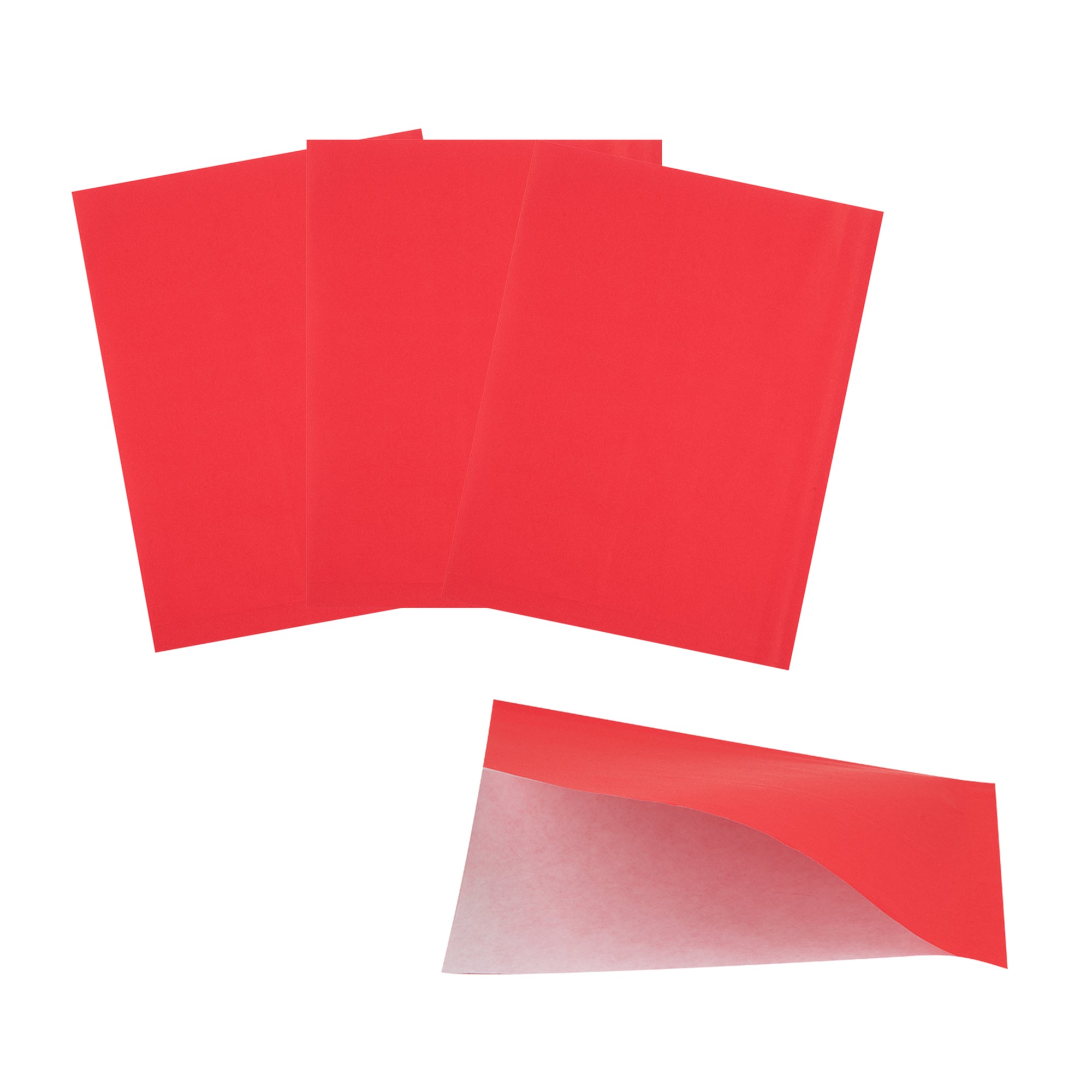 Red Greaseproof Paper Bags - Small Double Open Food Bags (6.25
