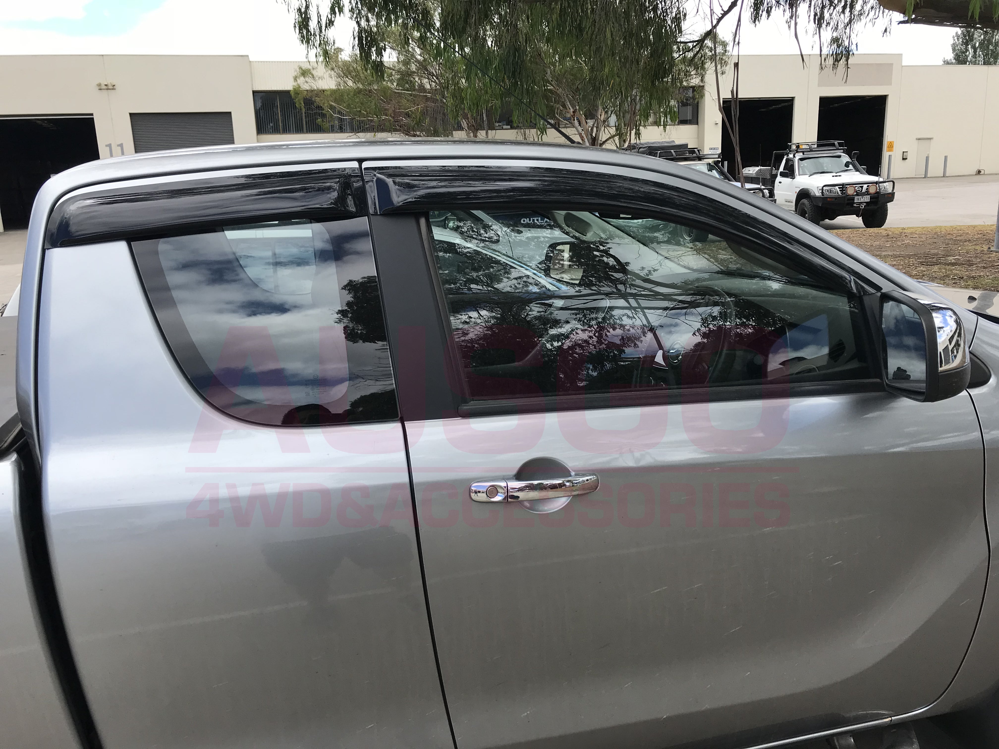 Weather Shields for Ford Ranger PX PX2 PX3 Extra Cab 2011-2022 | Durable Rain Guards & Window Deflectors | Perfect for Off-Roading & All-Weather Protection
