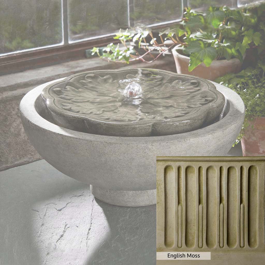 Campania International M Series Flores Outdoor Garden Fountain - Elegant Water Feature for Patio, Yard, and Landscape Decor