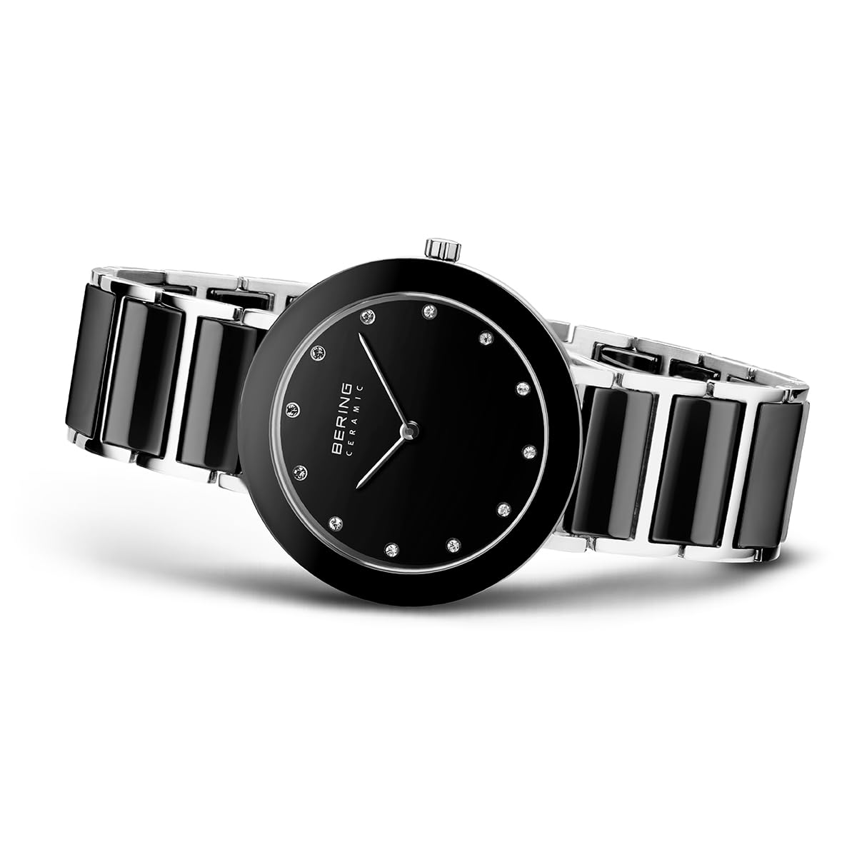 BERING Women's Ceramic Watch with Quartz Movement - Stainless Steel & Sapphire Glass Bracelet (Model 11435-XXX) | Elegant Timepiece for Business, Casual & Special Occasions