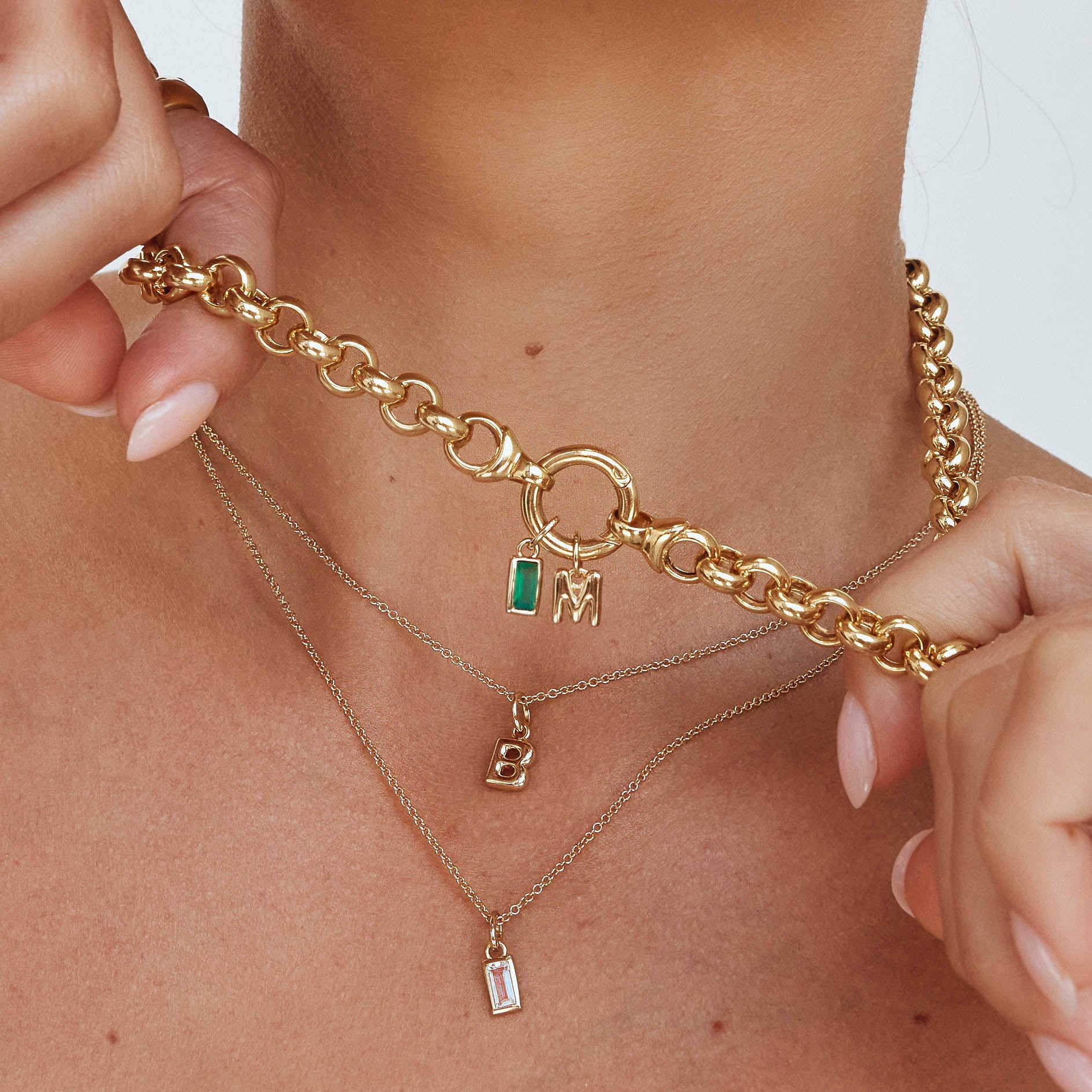 Gold Bubble Letter Necklace - Personalized Initial Pendant for Women - Perfect for Gifts, Birthdays & Everyday Wear