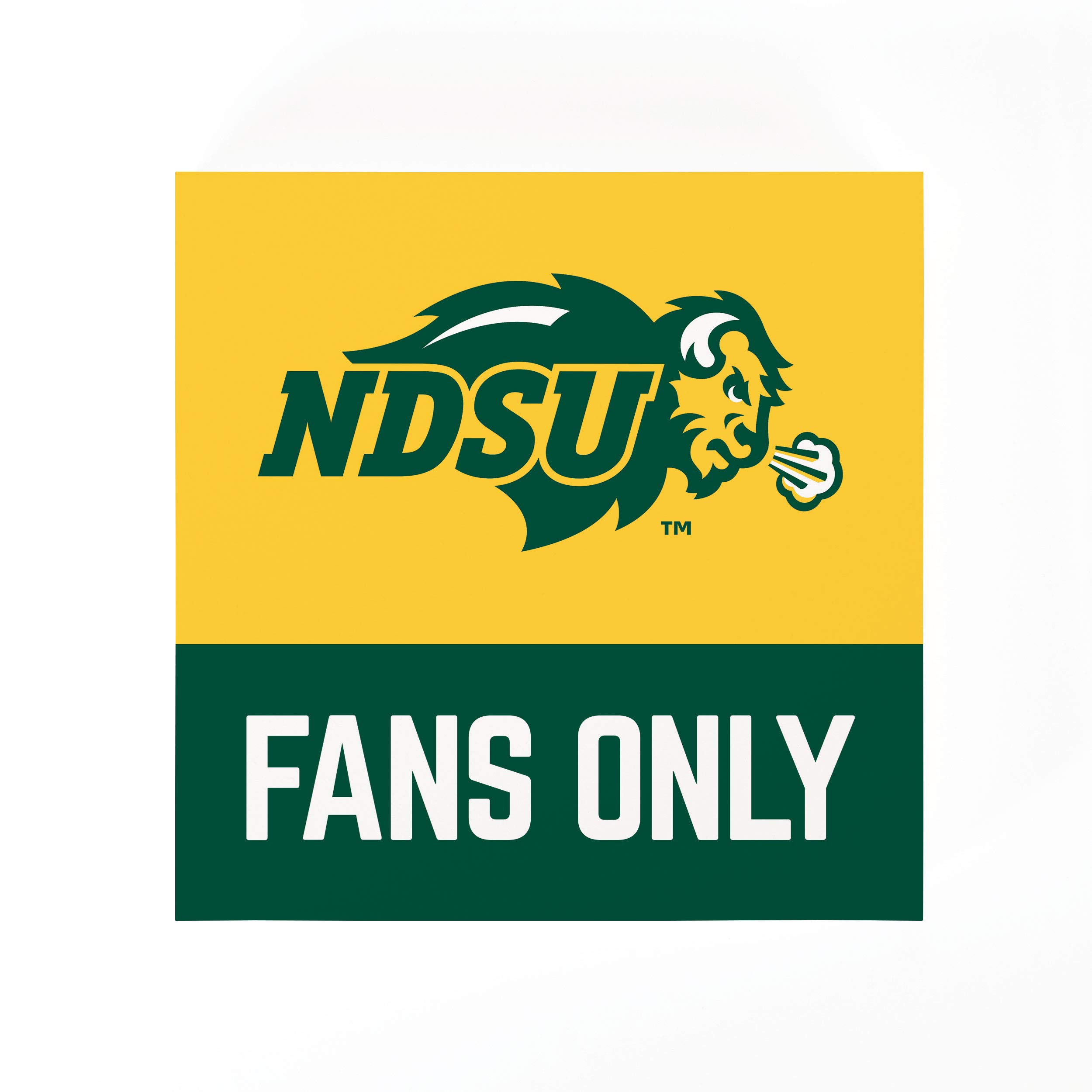 P. Graham Dunn North Dakota State University Fans Wooden Tabletop Block Sign - 5.5 x 5.5 Inch MDF Decorative Plaque for Home, Office & Game Day Decor