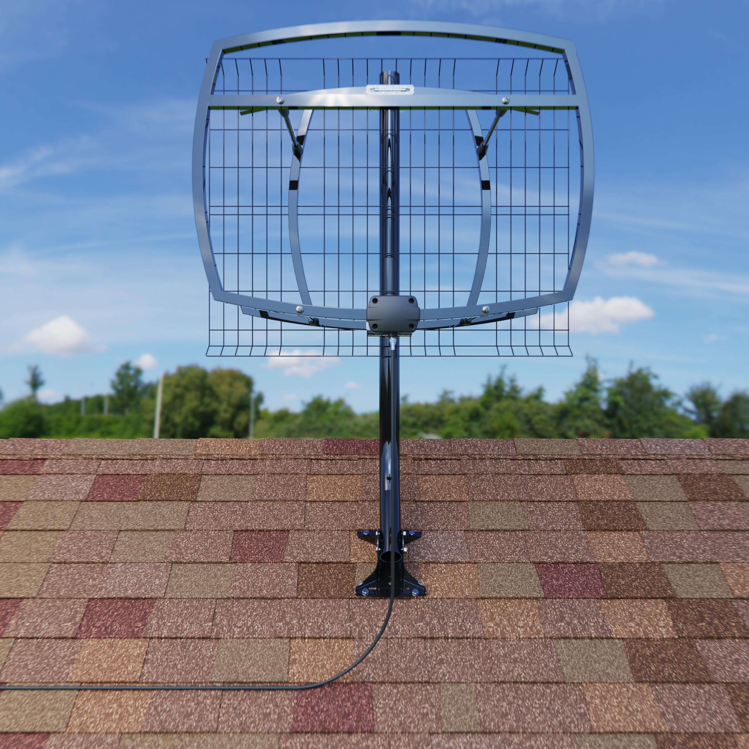 Antennas Direct ClearStream 5 Hi-VHF Outdoor TV Antenna - Multi-Directional 65+ Mile Range for 4K 8K UHD & NEXTGEN TV - All-Weather Adjustable Mount - Perfect for Rural Areas, Camping & RV Use