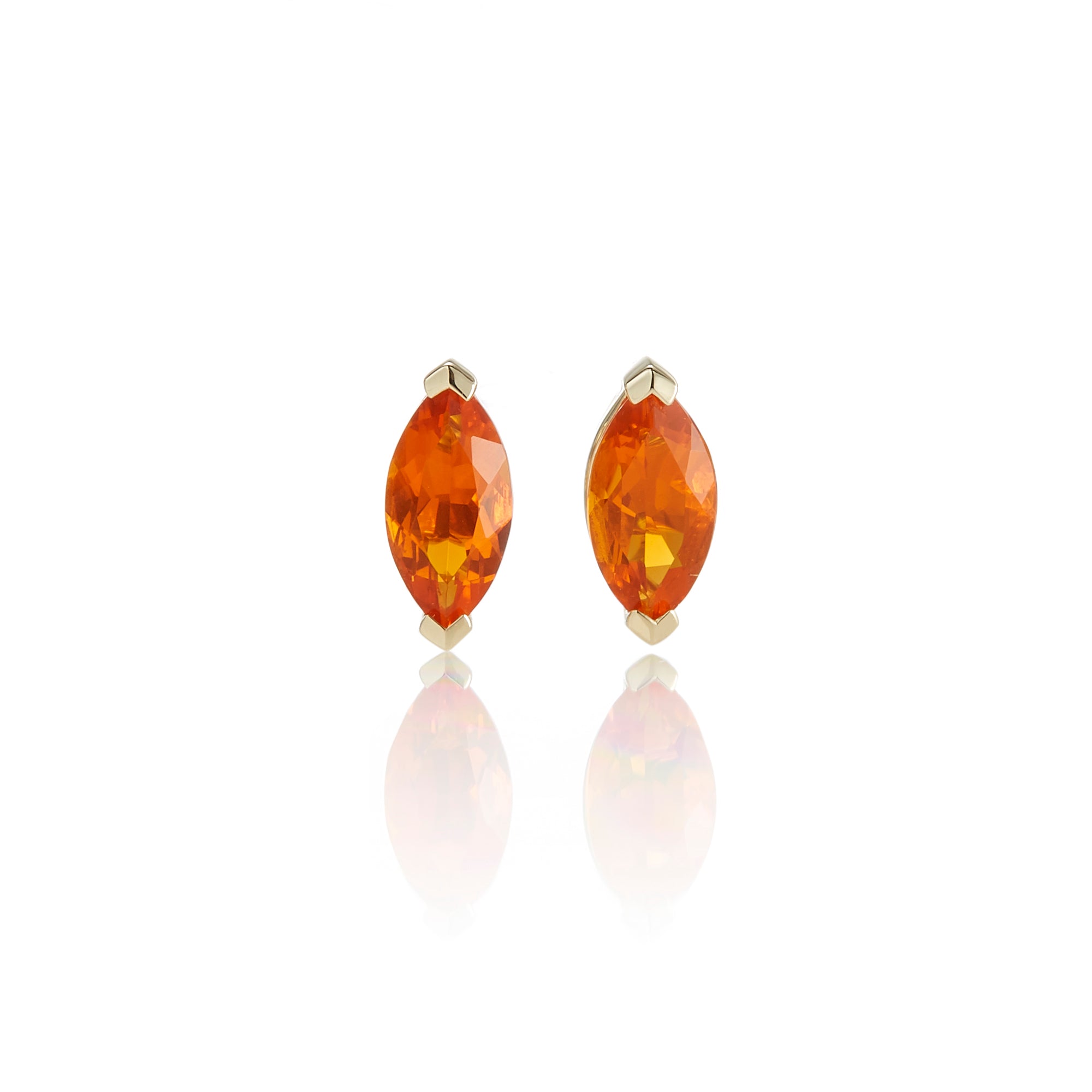 Stunning Fire Opal Marquis Stud Earrings for Women – Dainty & Elegant Jewelry Gift for Birthdays, Anniversaries & Special Occasions