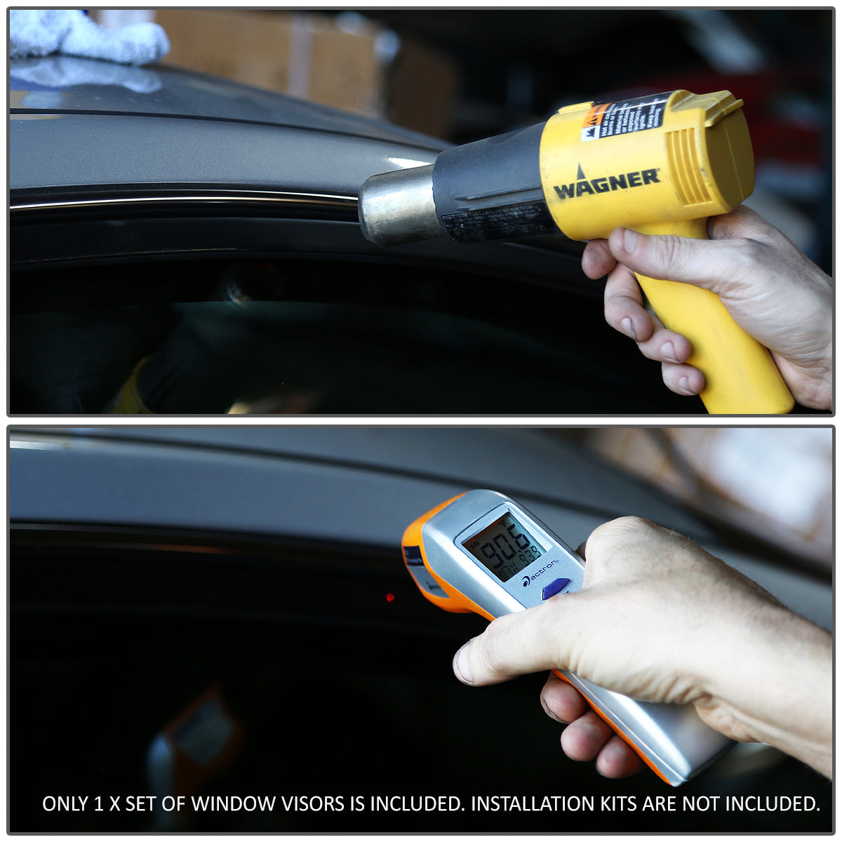 08-13 Nissan Altima Coupe Window Visors | Rain Guards & Wind Deflectors | Smoke Tinted Side Window Deflectors for Weather Protection & Style Enhancement | Perfect for Rainy Days & Highway Driving