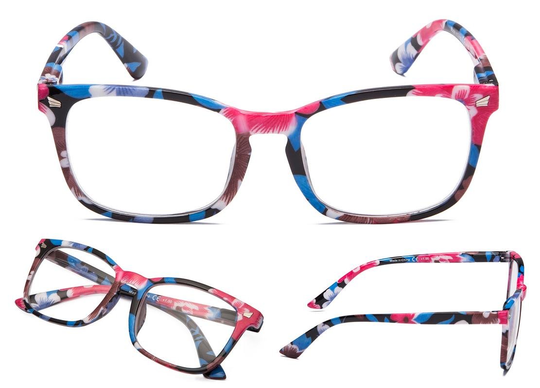 Stylish Women's Reading Glasses 5-Pack - Fashionable Readers for Women with Clear Vision - Perfect for Reading, Crafts, and Computer Work
