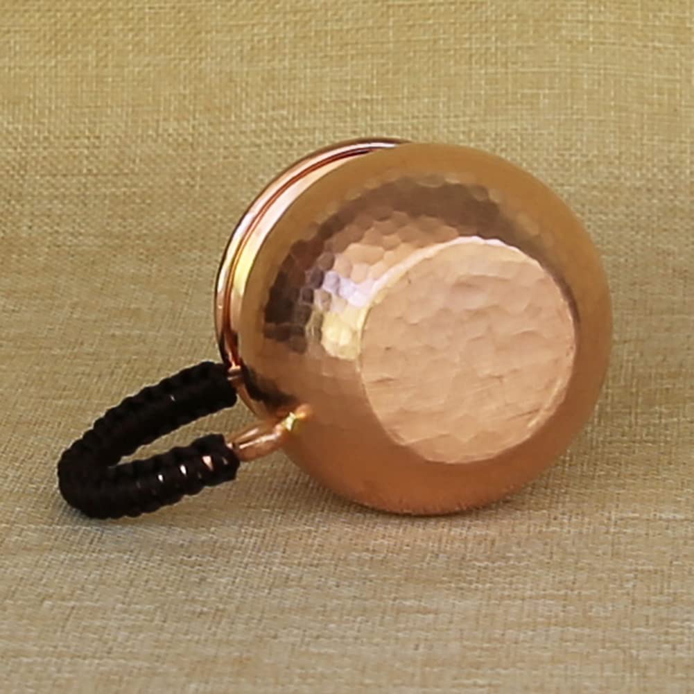 Handmade Pure Copper Justice Cup with Kung Fu Tea Filter - Traditional Chinese Tea Divider & Side Handle Tea Set for Gongfu Tea Ceremony, Home Brewing, and Gift Giving