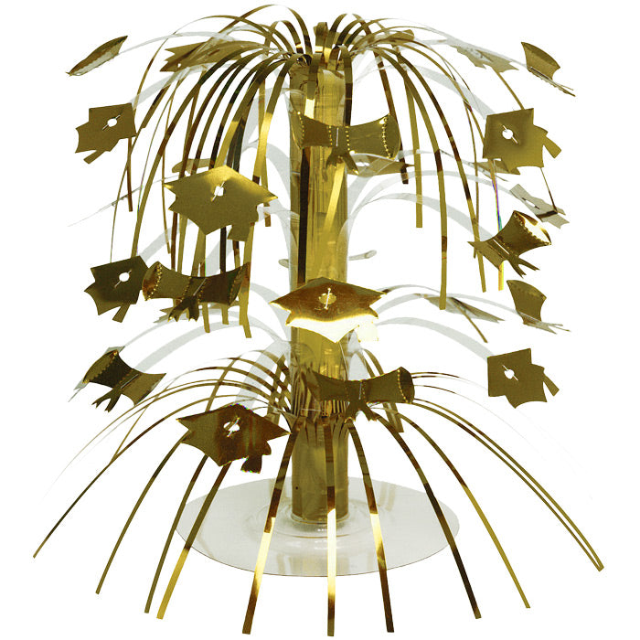 12-Piece Bulk Gold Graduation Centerpieces for Party Decorations - Elegant Table Centerpieces for Graduation Ceremonies, Banquets & Celebrations