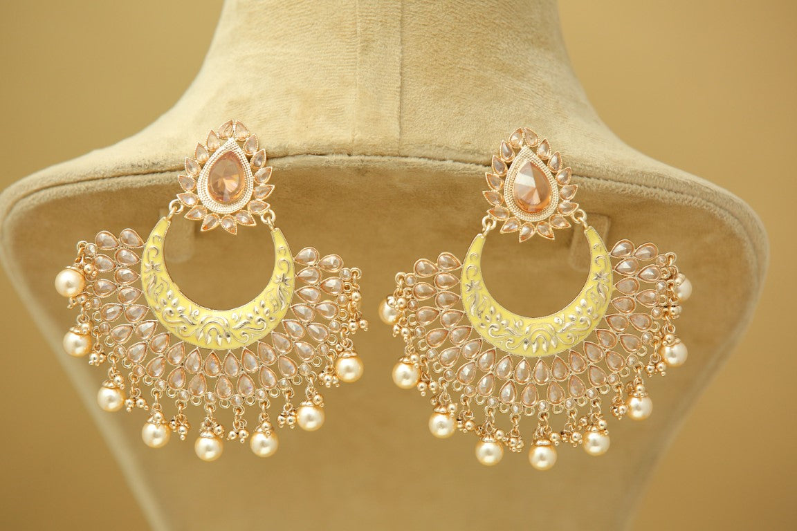 Brianna Elegant Dangle Earrings for Women - Gold Plated Hoop Earrings for Party, Wedding & Everyday Wear