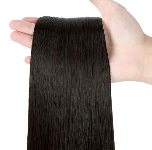 Clip-in Ponytail Hair Extension with Claw Clip - Natural Looking Hairpiece for Instant Volume & Length - Perfect for Parties, Weddings & Everyday Styling