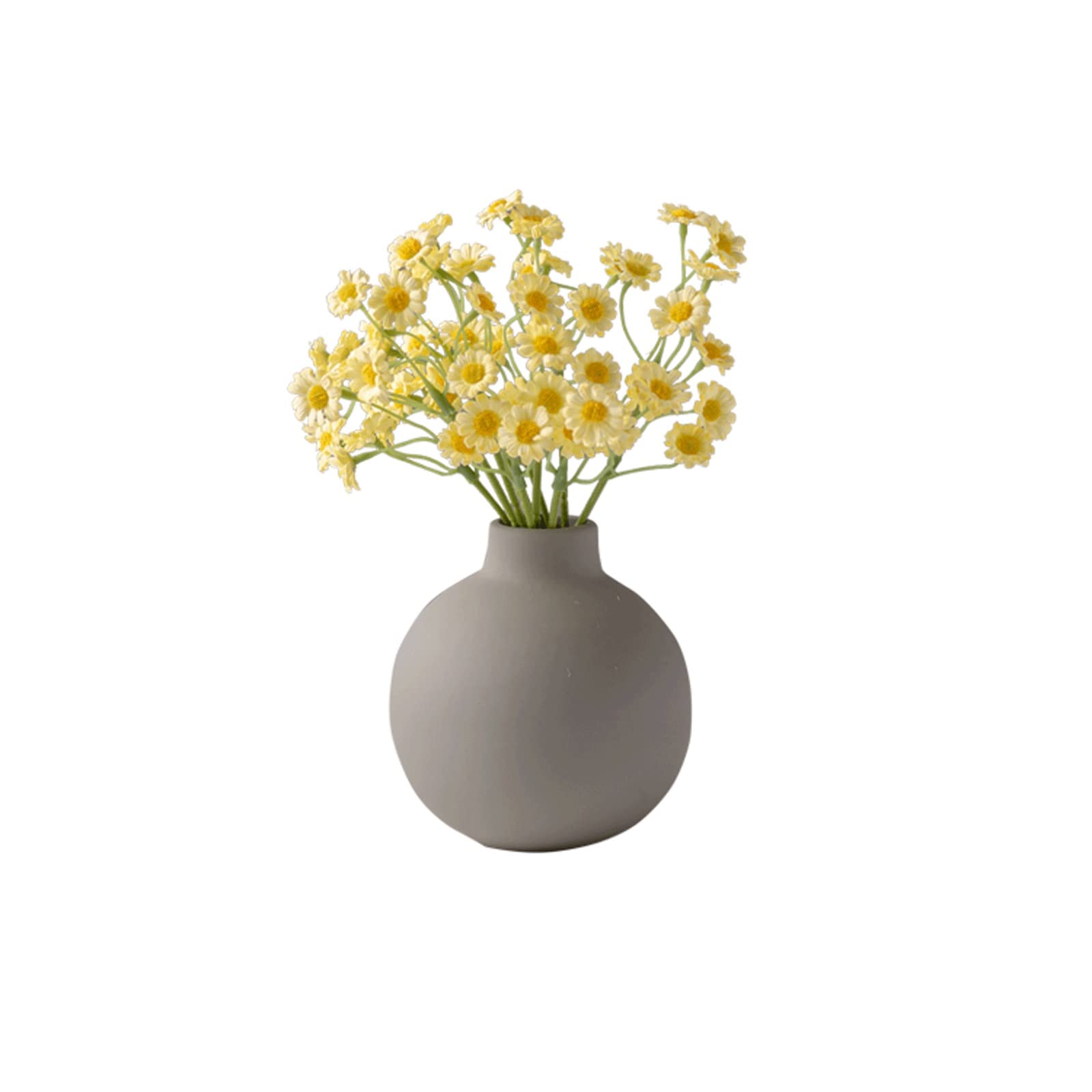 ZLASS Artificial Daisy Bouquet - 12 Pack Fake Flowers with Stems for Indoor Home Decor, Wedding Centerpieces, Office Desk & Table Arrangements - Realistic Simulation Potted Plants for Year-Round Floral Decor