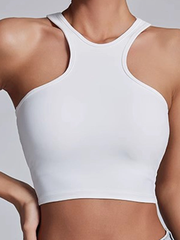 ZASUWA Women's Unique Cutout Sports Bras - High Support Workout Tops for Yoga, Running & Gym - Breathable & Comfortable Activewear