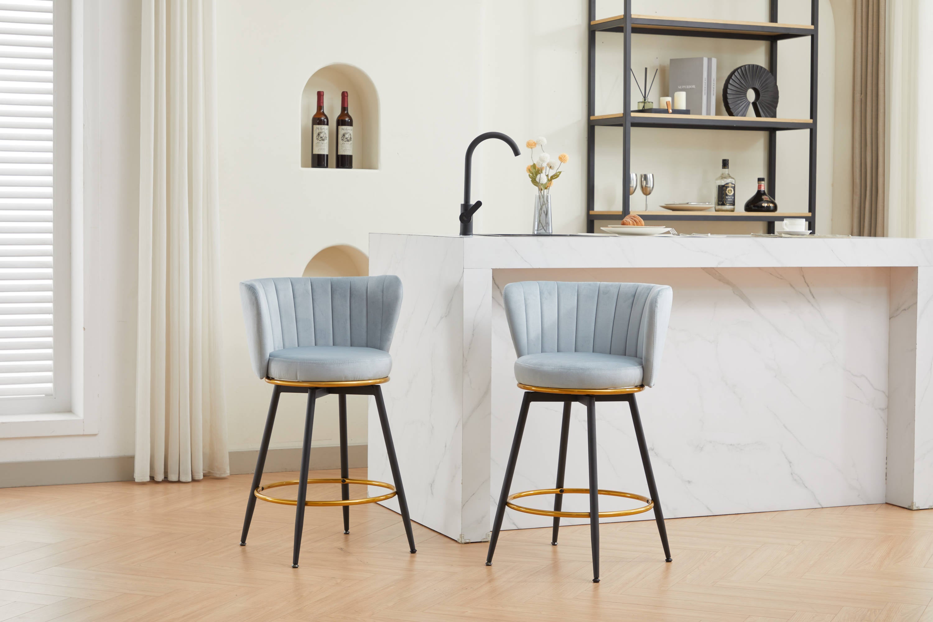 2-Pack Counter Height Bar Stools - 26