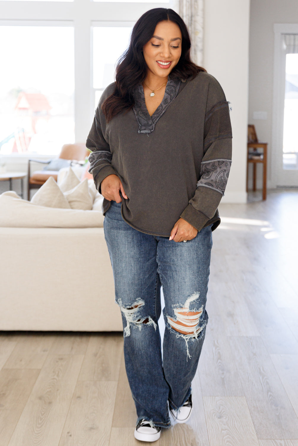 Moonstone Mineral Wash Pullover Hoodie - Soft & Stylish Unisex Sweatshirt for Casual Wear & Outdoor Activities